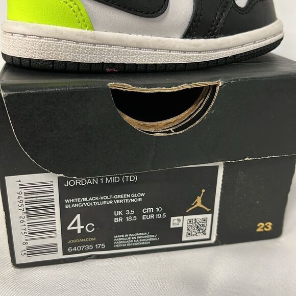 JORDAN 1 MID LITTLE KID SNEAKERS FTL-03-044 - Picture 7 of 8